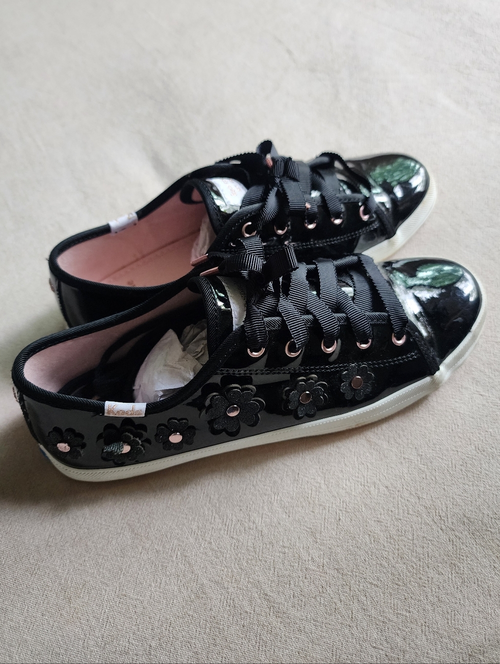 Kate Spade X Keds Black Floral Sneakers
